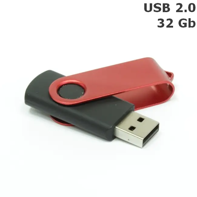 Флешка 'Twister' 32 Gb USB 2.0 Черный Красный 8692-68