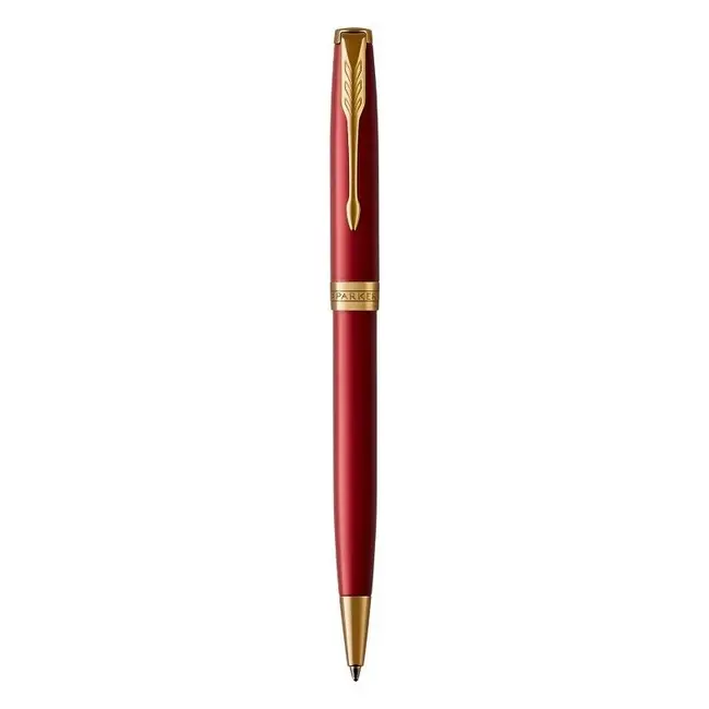 Ручка шариковая 'Parker' SONNET 17 Intense Red GT BP Золотистый Красный 9970-01