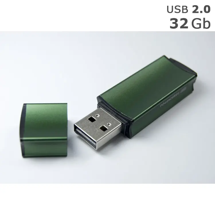Флешка 'GoodRAM' 'EDGE' под логотип 32 Gb USB 2.0 темно-зеленая
