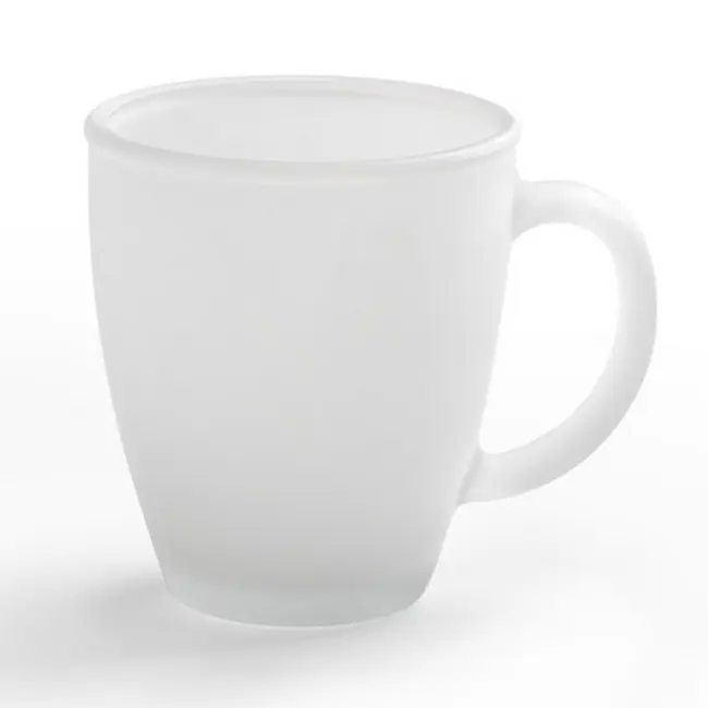 Чашка скляна матова 325 мл Белый 1840-01