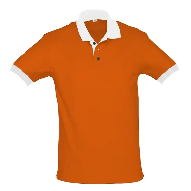 Футболка поло 'Vip Print' 'Custom' Оранжевый Белый 14602-11