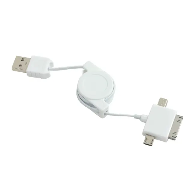 Шнур для зарядки від USB універсальний Белый 2881-01