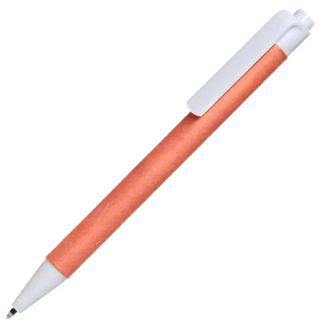 Ручка картонна Белый Оранжевый 8275-06
