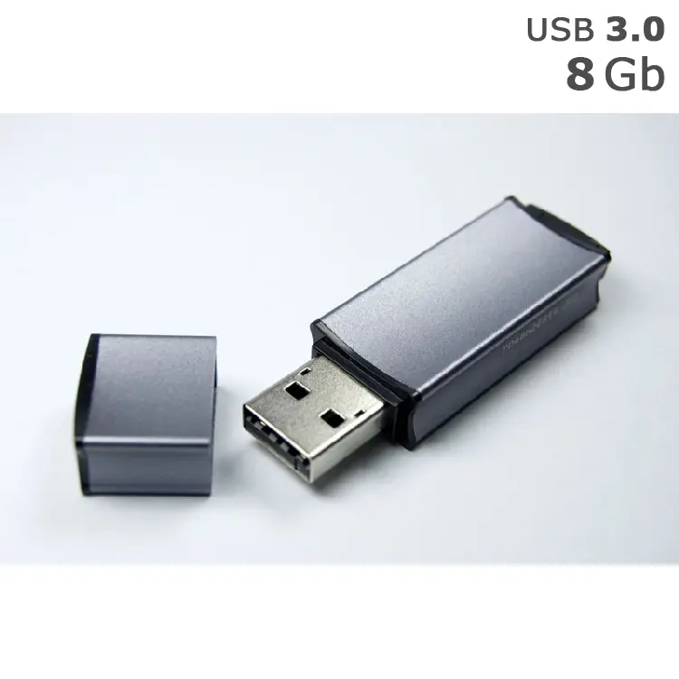 Флешка 'GoodRAM' 'EDGE' под логотип 8 Gb USB 3.0 кобальтовая Серый 5235-08