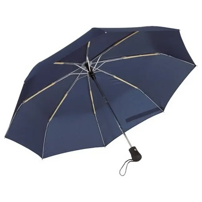 Зонт складной ветроустойчивый в чехле Темно-синий 5866-01