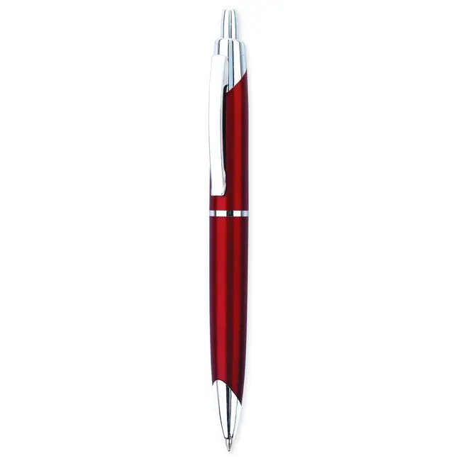Ручка пластиковая Серебристый Красный 5672-02