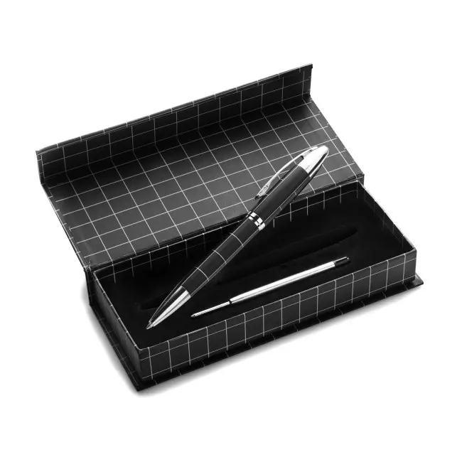 Ручка металева Черный Серебристый 6425-01