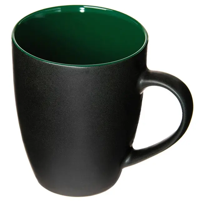 Чашка керамическая 350мл Черный Темно-зеленый 13148-04