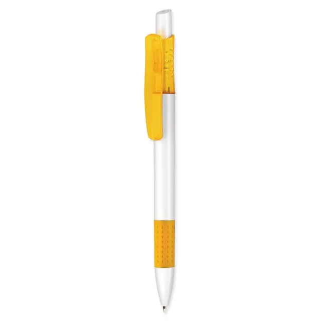 Ручка пластикова Белый Желтый 5668-01