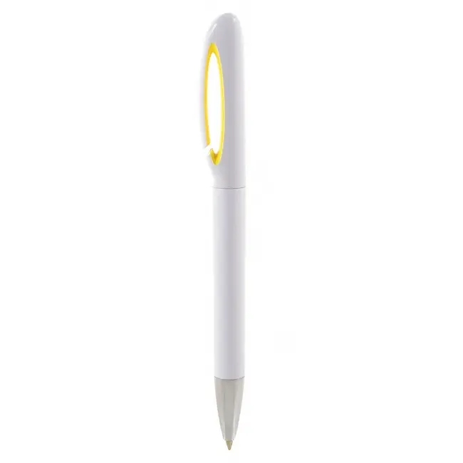 Ручка пластикова Серебристый Белый Желтый 1882-03