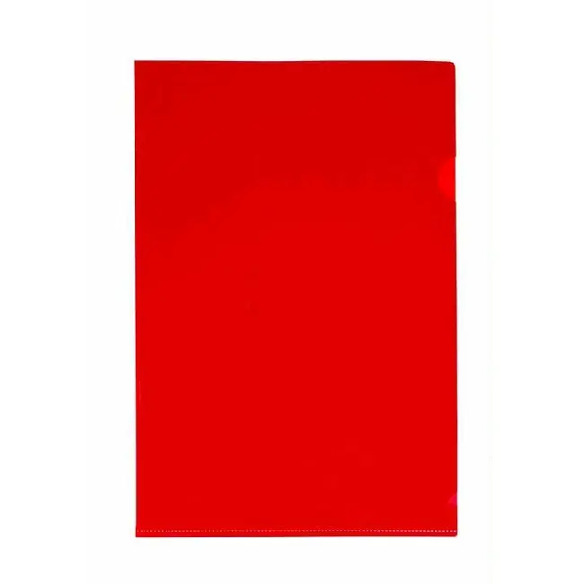 Папка-куточок А4 прозора червона Красный 5072-03
