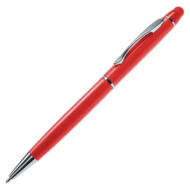 Ручка стилус металлическая Красный Серебристый 8583-04