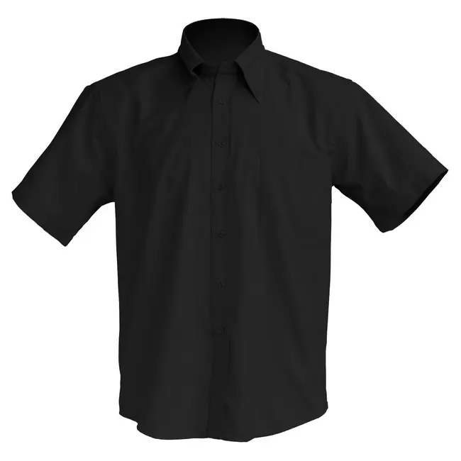 Рубашка 'JHK' 'CASUAL & BUSINESs SHIRT SS' POPLIN BLACK Черный 1615-03