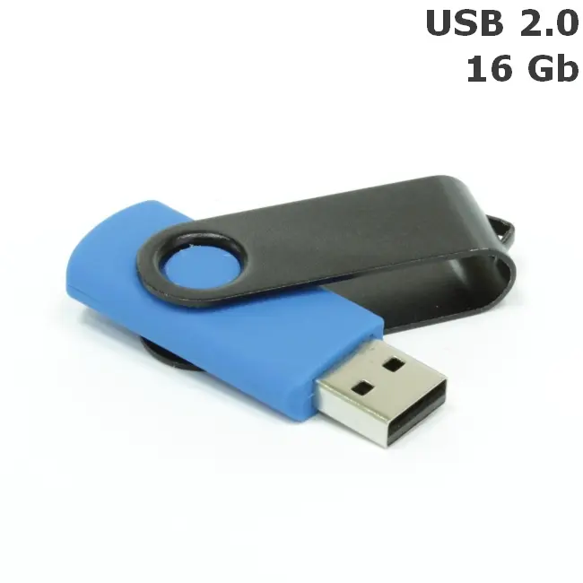 Флешка 'Twister' 16 Gb USB 2.0 Голубой Черный 3675-64