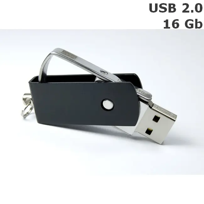 Флешка 'GoodRAM' 'Zip' 16 Gb USB 2.0 черная Серебристый Черный 6303-03