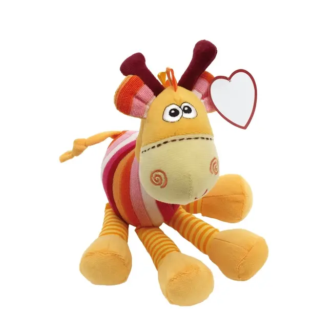 Іграшка плюшевий жираф Белый Красный Желтый Бежевый Коричневый 2451-01