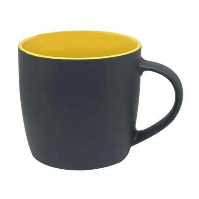 Чашка керамическая матовая 360мл Желтый 14053-03
