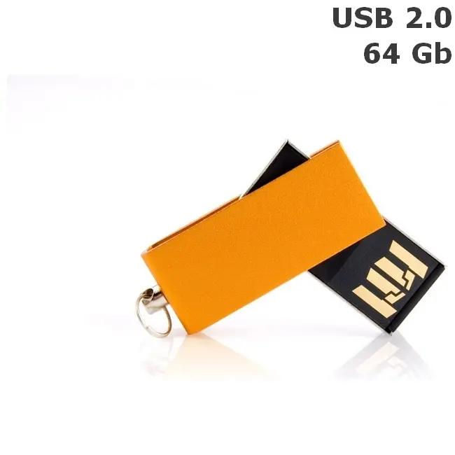 Флешка 'GoodRAM' 'CUBE' 64 Gb USB 2.0 оранжевая Оранжевый Черный Серебристый 6332-02