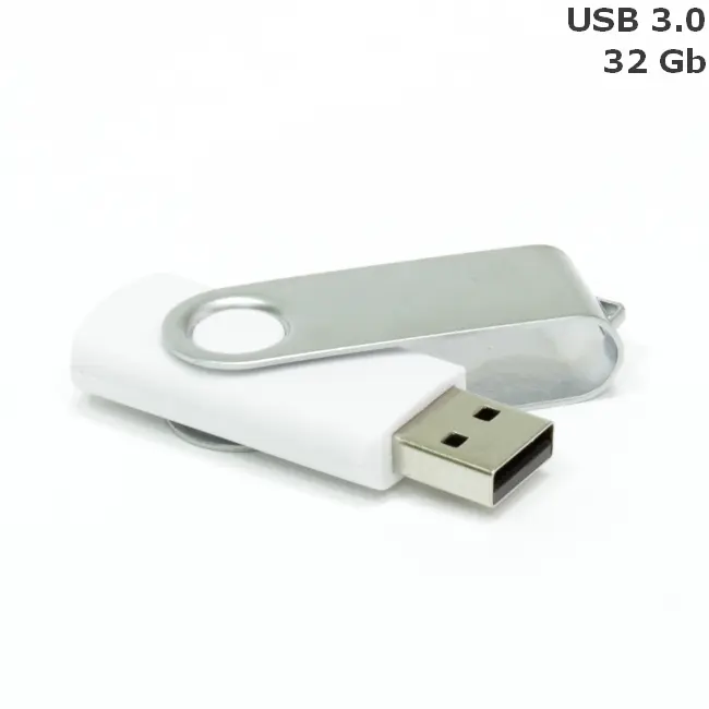 Флешка 'Twister' 32 Gb USB 3.0 Серебристый Белый 15258-79