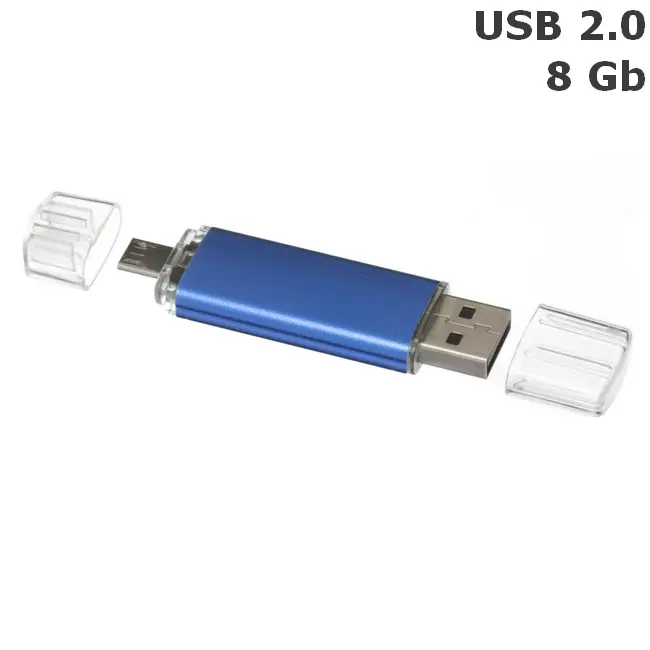 Флешка 'Dandy Double' 8 Gb USB 2.0 Синий 8666-05