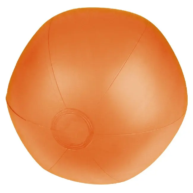 Небольшой пляжный мяч диаметр 28 см. Прозрачный Оранжевый 4975-07