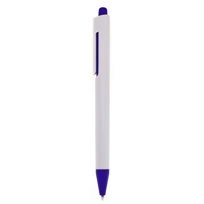 Ручка пластиковая Белый Синий 1890-01