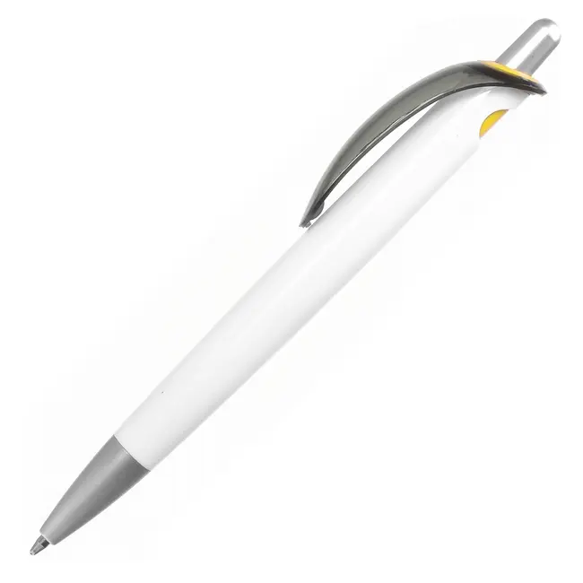 Ручка пластикова Rome Белый Серый Желтый 6869-01