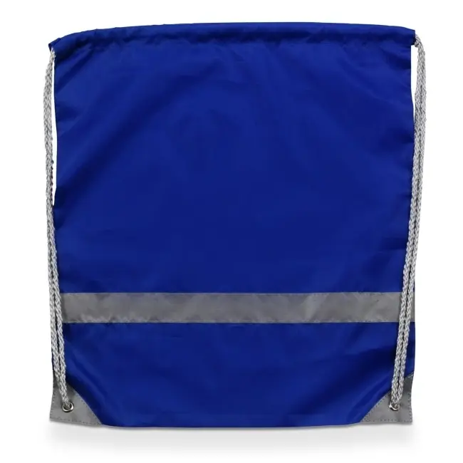 Рюкзак мешок со светоотражающей полоской Серебристый Темно-синий 6596-03