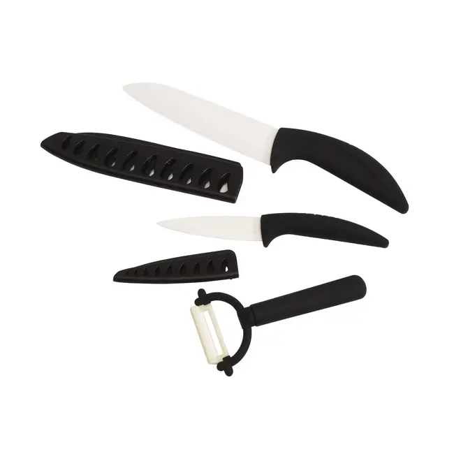 Набір керамічних ножів Черный Белый 3112-01