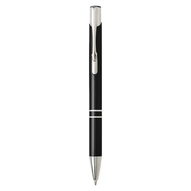 Ручка металлическая шариковая Серебристый Черный 8283-08