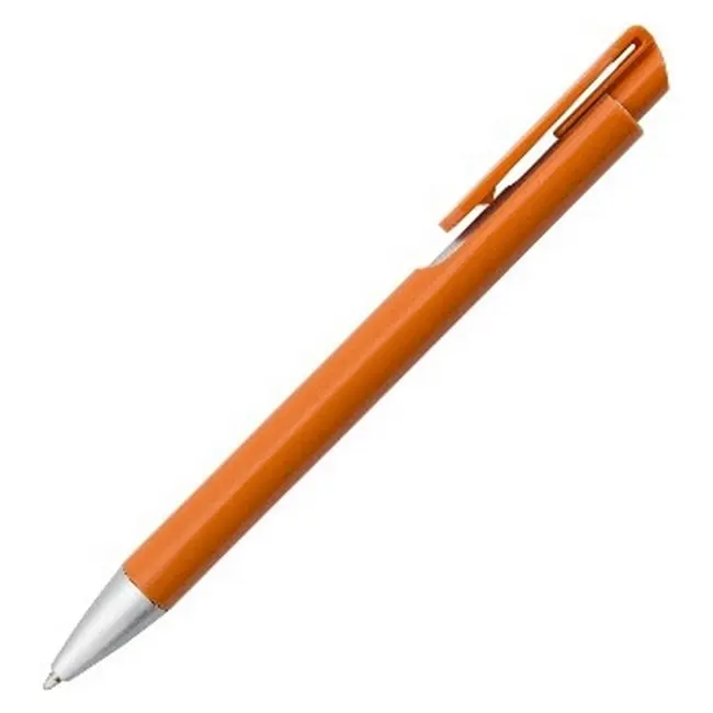 Ручка пластиковая Серебристый Оранжевый 8819-03