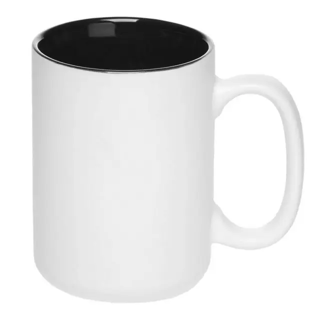 Чашка керамічна 390 мл Черный Белый 3659-04