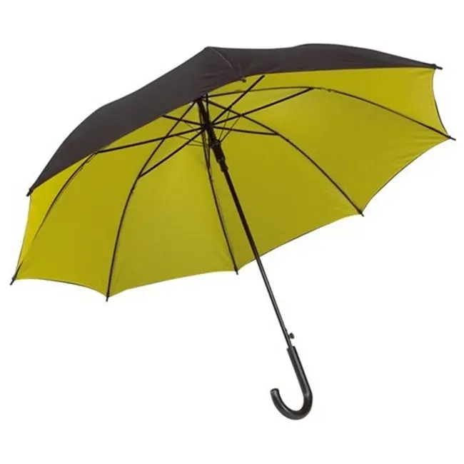 Зонт трость автоматический Желтый Черный 5874-04