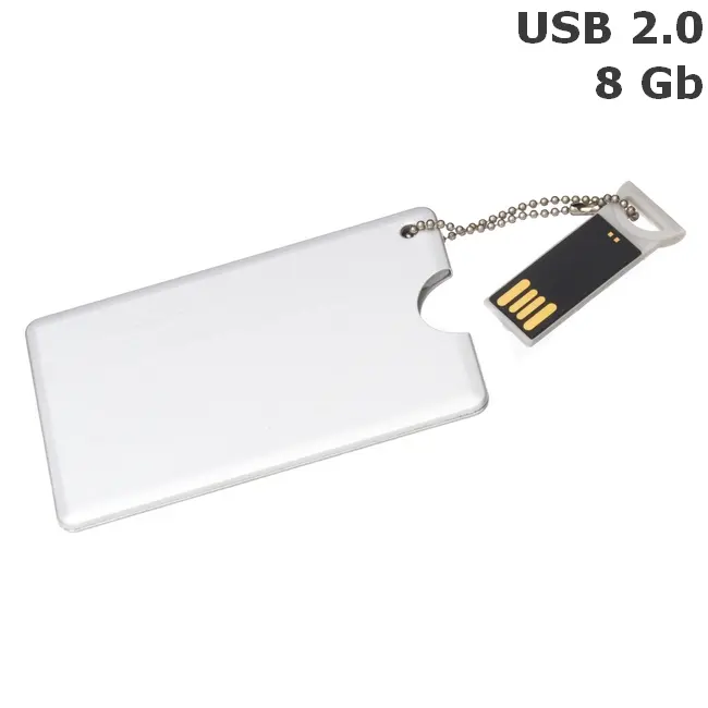 Флешка 'Metal Credit Card' 8 Gb USB 2.0 Серебристый 7340-01
