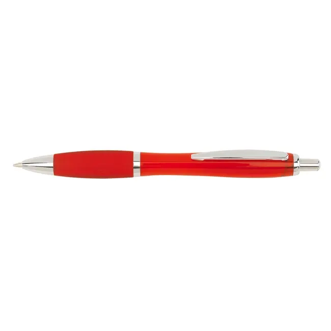 Ручка пластикова Серебристый Красный 2787-03