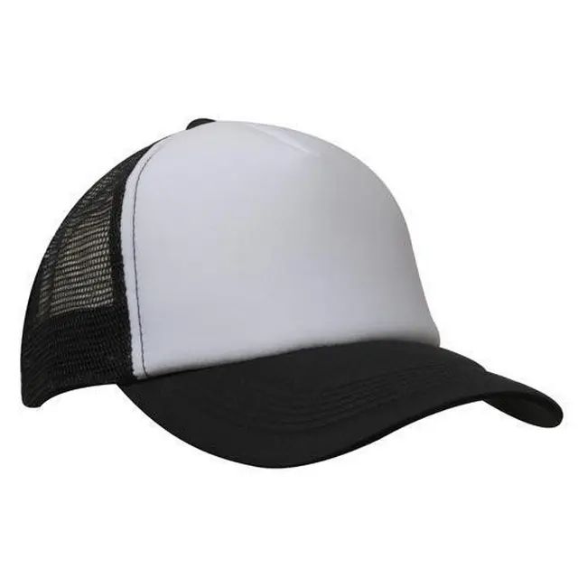 Кепка 'HeadWear' 'Truckers Mesh Cap' Black-White Черный Белый 6944-02