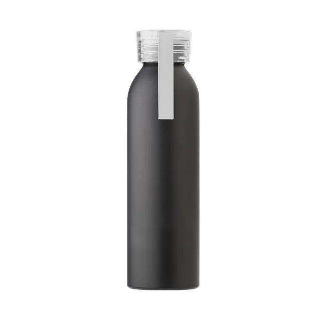 Пляшка для води алюмінієва 650 мл Белый Черный 14292-01