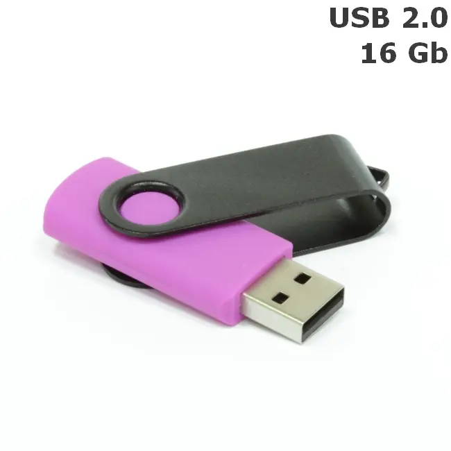 Флешка 'Twister' 16 Gb USB 2.0 Фиолетовый Черный 3675-46