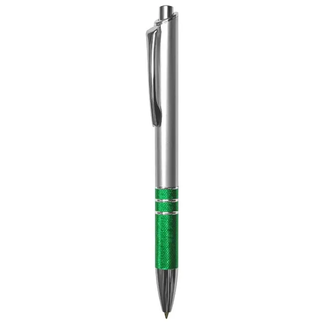 Ручка пластиковая Серебристый Зеленый 3883-03