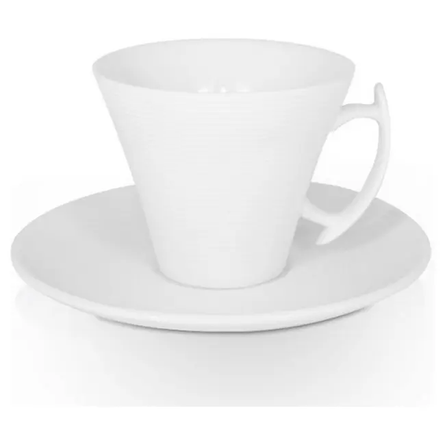 Чашка керамічна S 0309 S з блюдцем 230 мл Белый 1819-01
