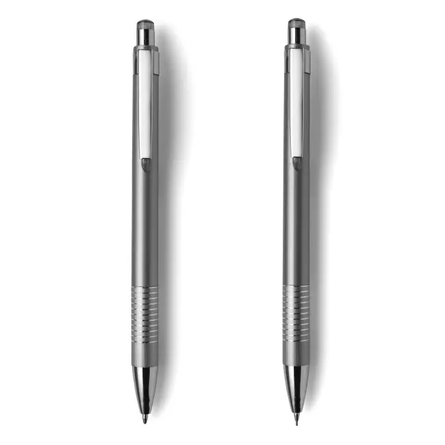 Набор - шариковая ручка и карандаш Серебристый 6431-01