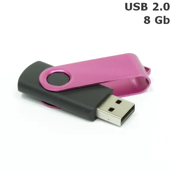 Флешка 'Twister' 8 Gb USB 2.0 Розовый Черный 3673-72