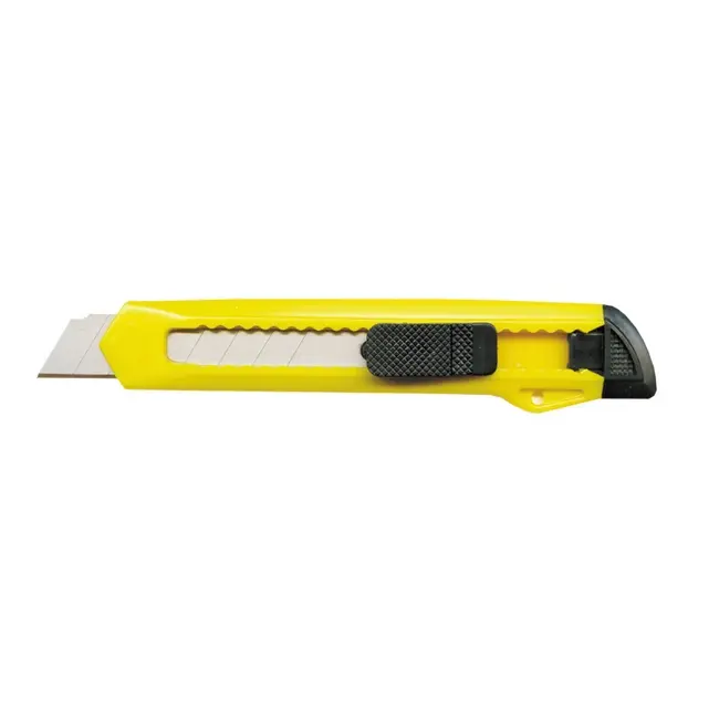 Нож канцелярский 18 мм Желтый Черный 7704-01