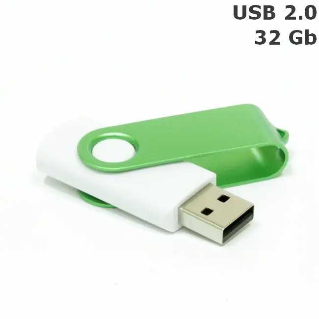 Флешка 'Twister' 32 Gb USB 2.0 Зеленый Белый 8692-07