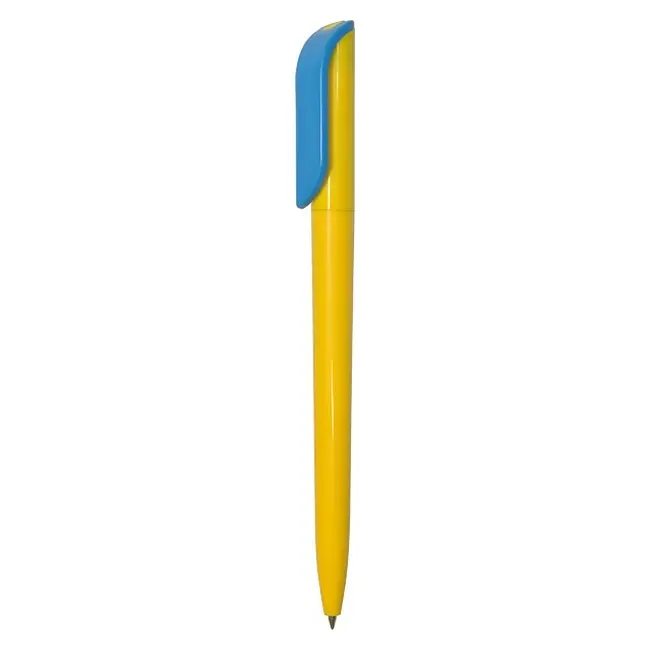 Ручка 'Uson' пластиковая с поворотным механизмом Голубой Желтый 3925-109