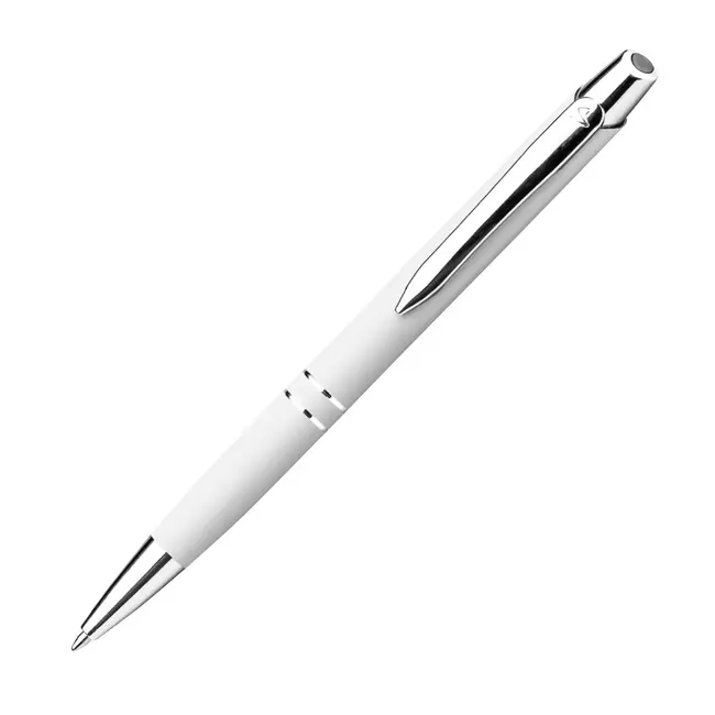 Ручка металева soft touch Белый Серебристый 13049-01