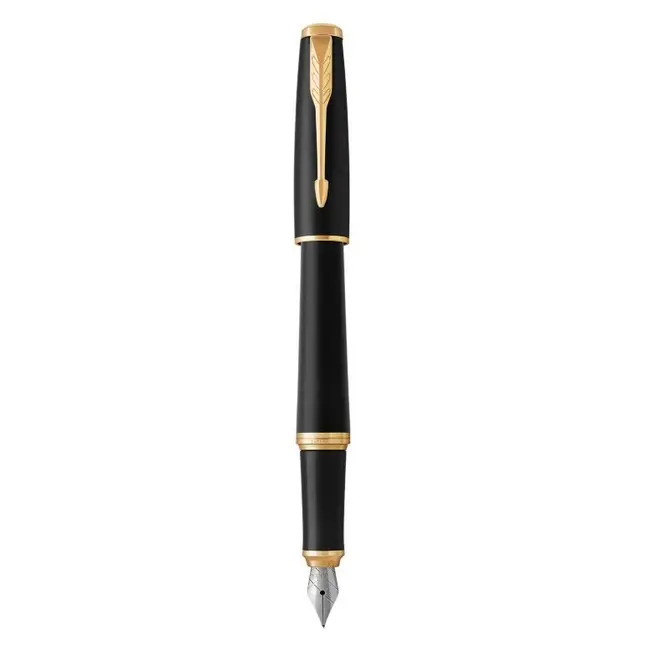 Ручка пір'яна 'Parker' URBAN 17 Muted Black GT FP F Золотистый Черный 9997-01