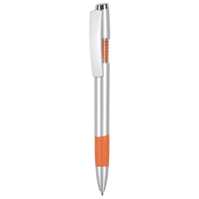 Ручка пластиковая Серебристый Оранжевый 5681-04