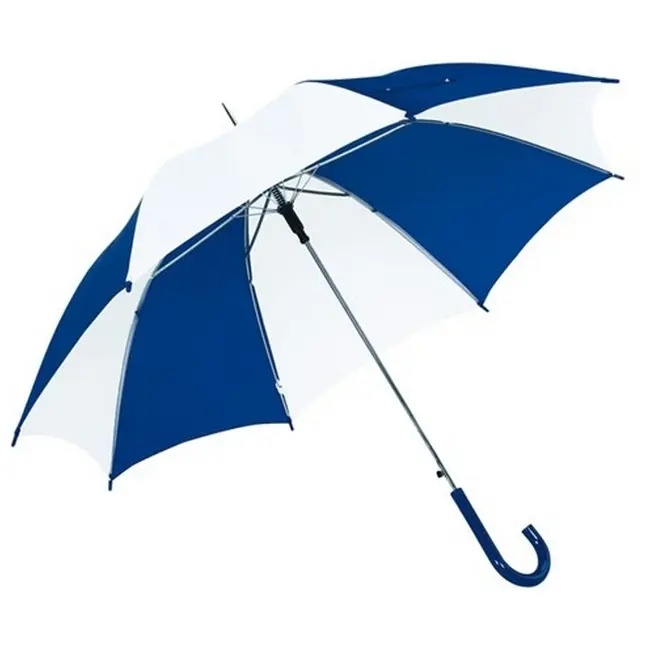 Зонт трость автоматический Белый Синий 5871-04
