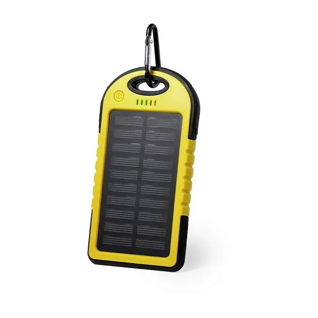 Повербанк PowerBank водонепроникний із сонячною батареєю 4000 mAh Черный Желтый 14792-05
